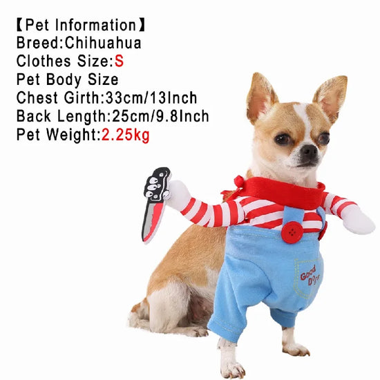 Dog Clothes For Small Medium Dogs Cats Christmas Funny Puppy Dressed Up Cosplay Costumes Chihuahua Yorkshire Pug Pet Clothing